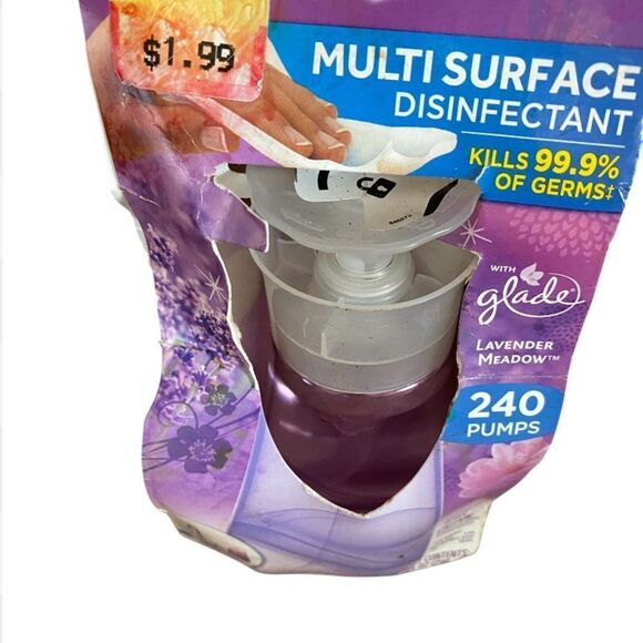 Windex Touch-Up Cleaner NOS Antibacterial Multi Surface 10 oz Lavender Meadow - Picture 5 of 5